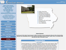 Tablet Screenshot of cedar.iowaassessors.com