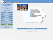 Tablet Screenshot of adair.iowaassessors.com